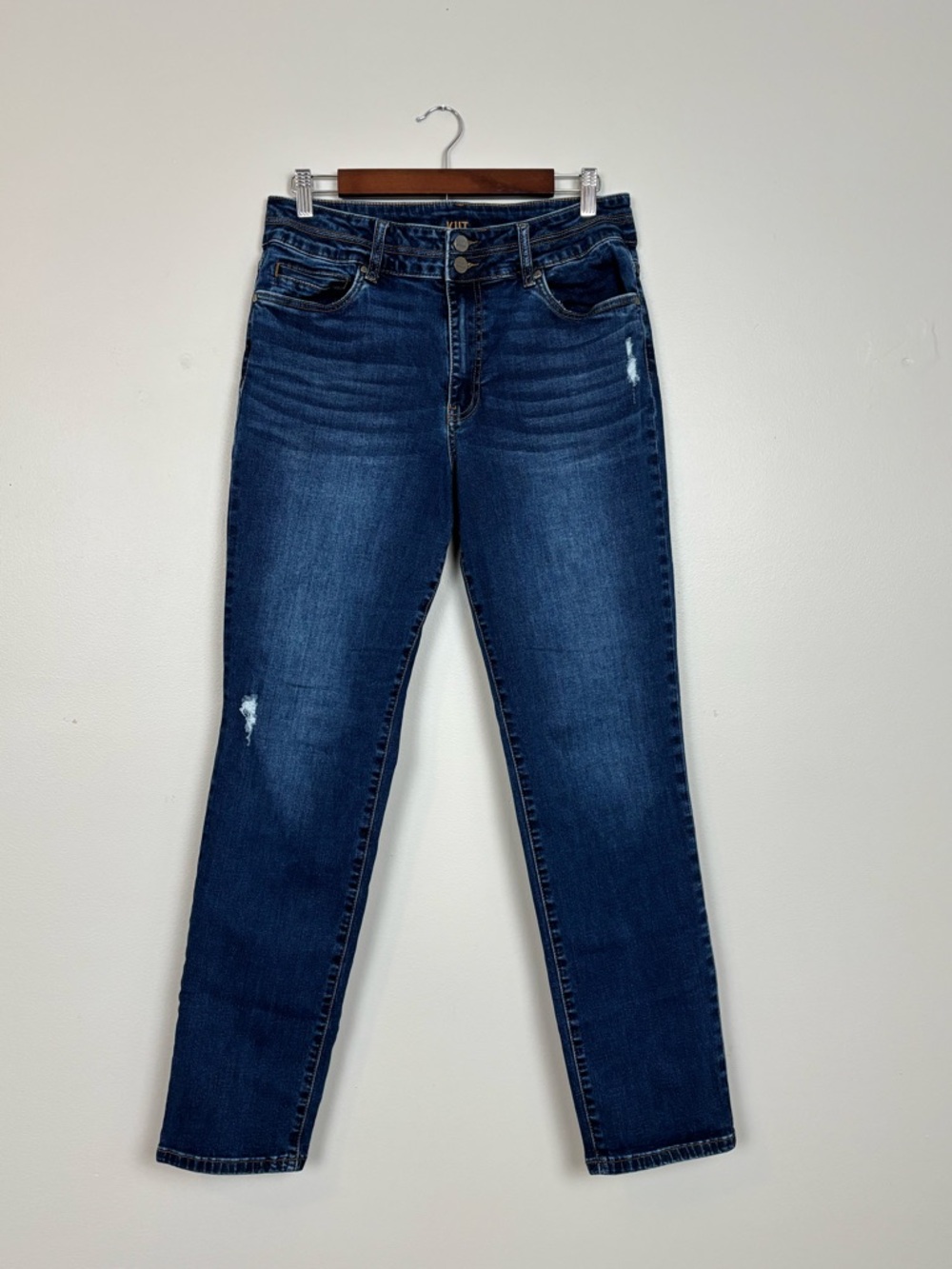Kut From The Kloth Jeans Womens 10 Blue High Rise Boyfriend Stretch Denim